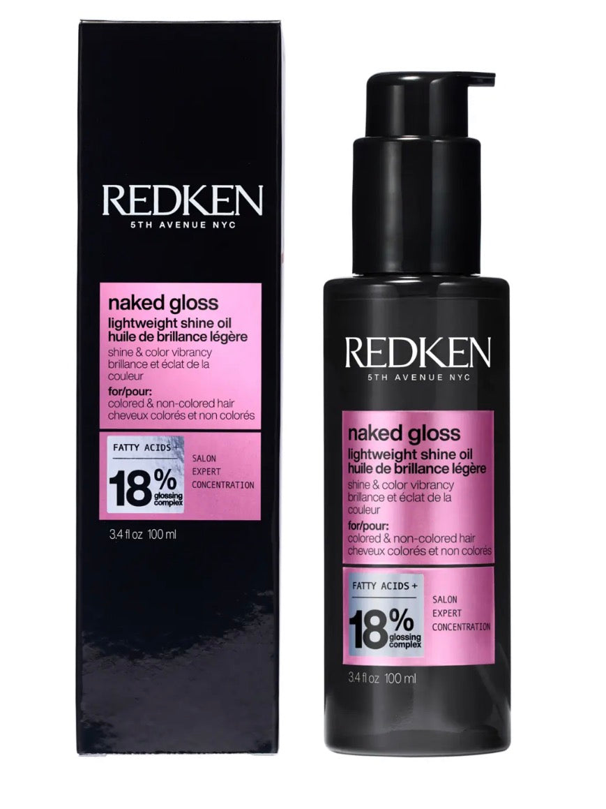 Redken Shine and Controls Frizz Naked Gloss Shine Hair Oil with Omega-9 For Color-Treated Hair 100 ml
